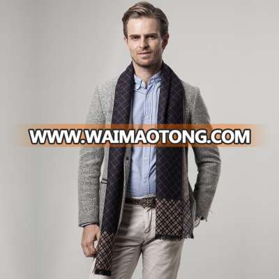 Wholesale cheap stripe cashmere man scarf